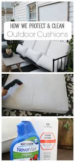 Outdoor upholstery cleaning removable fabric hand washing. How We Clean Our Outdoor Cushions Indoor Cushions And Rugs Nesting With Grace