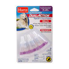 Hartz Ultraguard Dual Action Topical Flea And Tick Prevention For Dogs And Puppies 31 60lb Hartz
