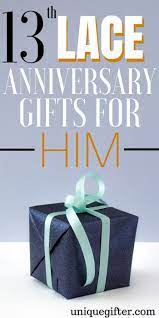 I promise you that he will absolutely adore whatever present you choose from here. 20 13th Lace Anniversary Gifts For Him Unique Gifter 13th Anniversary Gifts Anniversary Ideas For Him Creative Anniversary Gift