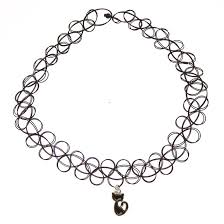 These tattoo chokers may bring you back to the '90s with their cute styles and bright colors. Cat Mood Pendant Tattoo Choker Necklace Black Claire S