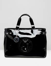 Get the lowest price on your favorite brands at poshmark. Armani Jeans Patent Tote Bag Asos