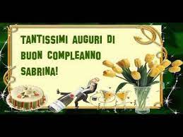 Happy Birthday Sabrina Buon Compleanno Sabrina Youtube