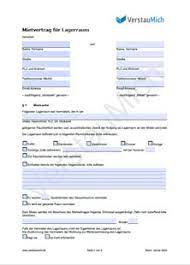 Maybe you would like to learn more about one of these? Verstaumich Mietvertrag Lagerraum Und Garage