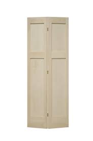 Customize your doors or go with a colonist primed textured molded composite mdf interior door slab. Mastercraft Ready To Finish Maple 3 Panel Mission Bi Fold Closet Door At Menards