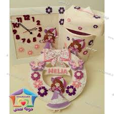 خونه نمدی On Instagram ست پرنسس حلما حلقه 140 تومان ساعت 95 تومان سطل و دستمال 100 تومان جهت سفارش از راه های Felt Decorations Felt Crafts Crafts