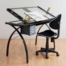 Futura Drafting Table With Glass Top Petagadget Drawing Table Furniture Drawing Desk
