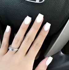 24pc square head milk white fake nails finished wear nail art acrylic false nail. Short White Acrylic Nails Acrylicnailsglitter Short Square Acrylic Nails Nail Shapes Square Square Acrylic Nails