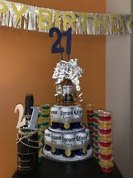 21st Birthday Liquor Bottle Cake Decorations 21st Birthday Beer Tower Gift Beer Birthday Gift Towers 21st Birthday Beer Cake