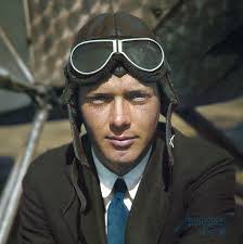 Charles Lindbergh - March 1927, San Diego. His legendary "Spirit of St.  Louis" in the background. : r/ColorizedHistory