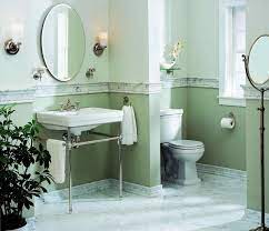 The original purpose of a chair rail was to guard the wall against damage the backs of errant chairs, but a chair rail can also lend definition and elegance to a space. Funky Bathroom Wallpaper Ideas Bathroom Modernallpaper Green Two Toned Bathrooms With Chair Rail 1900x1629 Wallpaper Teahub Io