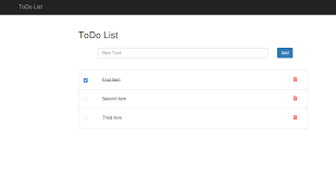 todo list app javascript by example