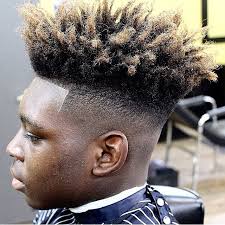 This haircut creates unique styles with many modern hairstyles such as quiff, a pompadour, side part, caesar cut. Temp Fade Nappy Drop Fade Afro Novocom Top