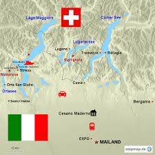 Lombardei bietet viele schöne und natürliche badeseen in einer einzigartigen naturlandschaft. Stepmap Lombardei Landkarte Fur Italien
