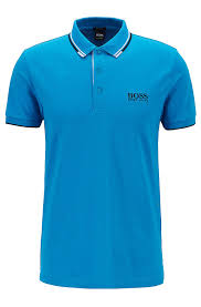 Black And Blue Polo Shirts Boss Regular Fit Pique Polo Shirt With Quick Dry Technology In 2020 Pique Polo Shirt Polo Shirt Mens Casual Outfits