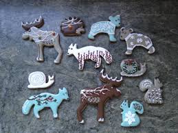 Set Of Winter Woodland Animal Cookies Animal Cookies Christmas Animals Christmas Cookies