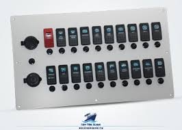 6 gang rocker switch panel blue led waterproof car boat marine circuit breaker. New Wire Marine Switch Panels Switches Rocker Switch Covers Wire