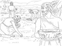 Gathering Manna From Heaven Coloring Page From Exodus Category Select From 26388 Printable Bible Verse Coloring Page Bible Verse Coloring Bible Coloring Pages