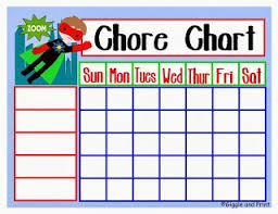 15 free printable chore charts superhero classroom