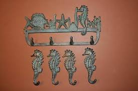 24 rustic nautical cedar wood coat or towel rack rusticsbyjeffbernier 5 out of 5 stars (1) $ 61.00 free shipping add to favorites boat cleat coat rack, nautical. Bath Towels Bathroom Towel Rack Beach Decor Nautical Hooks On Faux Rustic Drift Wood Crab 4 Beach Towel Hooks Starfish Seahorse Seashell Ornaments Home Living Bookanyexpert Com