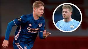 He is 19 years old from england and playing for arsenal in the england premier league (1). Emile Smith Rowe Arsenal S Croydon De Bruyne Who Can Find Space In A Telephone Box Goal Com