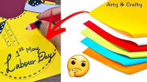 These are tried and true favorites of our users, each has been sent hundreds of times. International Labour Day Card Labour Day Card Idea 1st May Drawing Workers Day Craft Activities Youtube