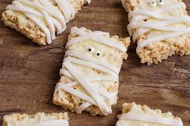 However, mini treats and homemade versions vary in calorie counts. Easy Mummy Rice Crispy Treats Recipe For Halloween