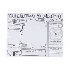 Color Your Own All About A Planet Posters Planets Science Curriculum Thematic Units