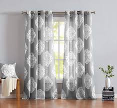 Maybe you would like to learn more about one of these? Grommet Top 50 W X 2 Pack White Grey Print Sheer Curtains For Bedroom 63 Short Medallion Window Draperies With Floral Curtain Panels For Living Room Panels Window Treatments Ekbotefurniture Com
