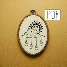 All patterns come with complete instructions for stumpwork and surface embroidery. Pdf Pattern Sun And Cloud Hand Embroidery Pattern With Light Etsy Digital Embroidery Patterns Hand Embroidery Pattern Embroidery Patterns