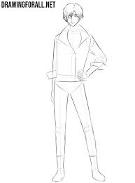 Refer image we have given below for reference. How To Draw An Anime Character