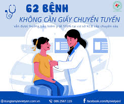 62 bệnh không cần giấy chuyển tuyến, vẫn được hưởng bảo hiểm y tế 100% tại  cơ sở khám chữa bệnh cấp chuyên sâu - Chi tiết tin tức - Thị xã Việt Yên