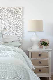 The hardwood flooring is topped with a furry gray area rug. Diy Mint Green Master Bedroom Budget Makeover Four Generations One Roof