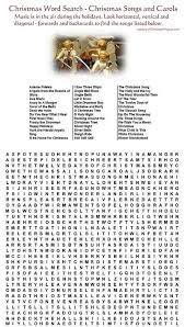 The main character in a christmas carol. Christmas Carols Word Search Puzzle Printable Allfreechristmascrafts Com