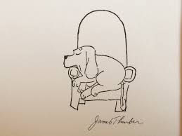 Dog and flower yellow page. The Humor And Home Of James Thurber Off The Beaten Page Travel
