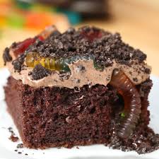 Worms and Dirt” Poke Box Cake Recipe by Tasty
