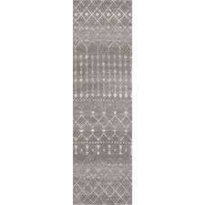 Black And Beige Runner Rug Nuloom Blythe Modern Moroccan Trellis Dark Gray 3 Ft X 8 Ft Runner Dark Grey Modern Moroccan Area Rug Sizes Affordable Area Rugs
