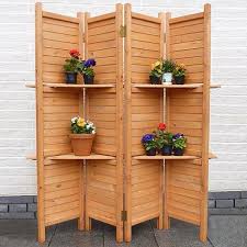 Paravent Mit Regalfunktion 4 Teilig Paravents Sichtschutz Paravent Garten Raumteiler Diy Fensterladen