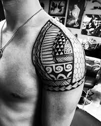 Contemporary filipino tribal tattoo designs shoulder to elbow. Quarter Sleeve Shoulder Guys Filipino Tribal Tattoo Design Idea Inspiration Tribal Tattoo Designs Philippinische Tattoos Tatowierungen