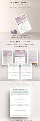The Meditation Kit Meditation Journal Guided Meditation Meditation Diary Meditation Guide Bullet Journal S Guided Meditation Journal Template Meditation