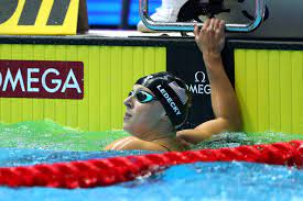 Katie ledecky 'let it go' in anchor leg of 4x200 relay, securing silver. Swimmer Katie Ledecky 22 On Training For 2020 Olympics