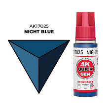 AK-Interactive: Quick Gen Acrylic Contrast - Night Blue 18 ml