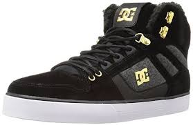 Black And Gold Dc High Tops Dc Men S Spartan High Wc Wnt Skateboarding Shoe Black Gold 7 M Us Dc Shoes Sneakers Men Sneakers