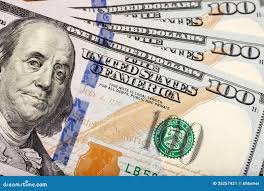 Newly minted 100 bills stock image. Image of currencies