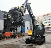 Jinggong Railway Excavator Ballast Screening Bucket Sifts out Soil and  Debris by spinning