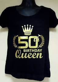 Black And Gold T Shirt Women S Ladies Slogan T Shirt Birthday Queen Gold Or Silver Print 30th 40th 50th 60th T Shirts For Women T Shirt Customise T Shirt