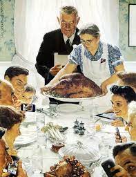 Fall activity games to get your family and kids moving. Norman Rockwell Painting Of A Family Thanksgiving Dinner Malerier Dyr Painting