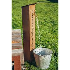 Verkaufe wasserhahn gebraucht leichte rost spuren privatverkauf, daher keine garantie, gewährleistung oder rücknahme. Saule Mit Wasserhahn Edel Rost Ardeon De Garten Saulen Eckige Saulen Art Nr 21237