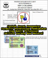 En principio, por su perfil. Contoh Surat Pengantar Formulir Permintaan Pembubuhan Cap Bukti Pelunasan Selisih Kurang Bea Meterai Bansos Tunai