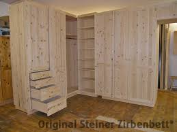 Zirbenholz Kleiderschrank Eckschrank Masseinbau Eckschrank Schrank Kleiderschrank Eiche