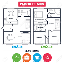 Se utiliza para ahorrar espacio en el suelo al no balancearse, sino que se pliega. Architecture Plan With Furniture House Floor Plan Cloakroom Royalty Free Cliparts Vectors And Stock Illustration Image 78000859